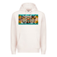 Pale Pink western gnome license plate Premium Hoodie - BarkalooDesign