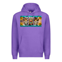 Purple western gnome license plate Premium Hoodie - BarkalooDesign