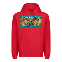 Red western gnome license plate Premium Hoodie - BarkalooDesign