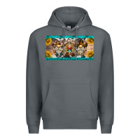 Rock western gnome license plate Premium Hoodie - BarkalooDesign