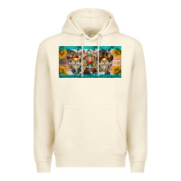 Sandshell western gnome license plate Premium Hoodie - BarkalooDesign