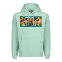 Seafoam western gnome license plate Premium Hoodie - BarkalooDesign