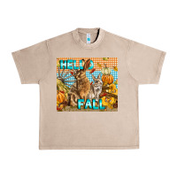French Oak Hello Fall Rabbit Urban Heavy Tee - LillyAllenDesigns
