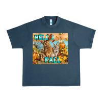 Midnight Navy Hello Fall Rabbit Urban Heavy Tee - LillyAllenDesigns
