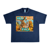 Navy Hello Fall Rabbit Urban Heavy Tee - LillyAllenDesigns