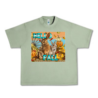 Oil Green Hello Fall Rabbit Urban Heavy Tee - LillyAllenDesigns