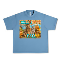 Pebble Blue Hello Fall Rabbit Urban Heavy Tee - LillyAllenDesigns