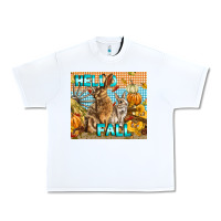 White Hello Fall Rabbit Urban Heavy Tee - LillyAllenDesigns