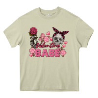 Mossy Valentine Babe Valentine's Day Skull Heavy Core Tee - FaDigitalArtStudio