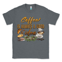Charcoal Heather coffee is always a good idea Classic Tee - BarkalooDesign