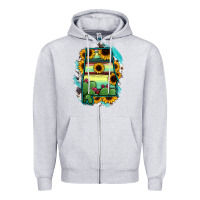 Alabama Map Sunflower Cactus Serape Zipper Hoodie | Teevron