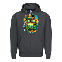 Smoke Alabama Map Sunflower Cactus Serape Zipper Hoodie - RanaPortraitStore