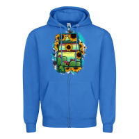 True Royal Alabama Map Sunflower Cactus Serape Zipper Hoodie - RanaPortraitStore