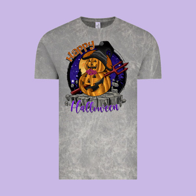 Happy Halloween Vintage Tee Designed By Sublimationcraftshop