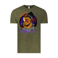 Vintage Olive Happy Halloween Vintage Tee - SublimationCraftShop