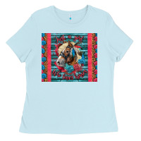 Baby Blue Just A Girl Who Loves Horses Ladies Tee - LillyAllenDesigns