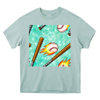 Arona baseball bat with thunders seamless pattern Heavy Core Tee - BundleAndBundleShop