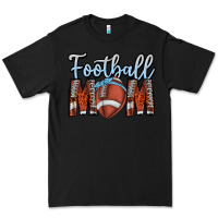 Black Football Mom Premium Tee - CowhideDigitalArt