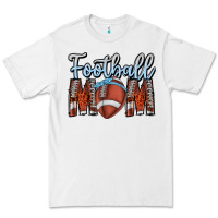 White Football Mom Premium Tee - CowhideDigitalArt