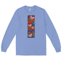 Colony Blue usa flag and cross penwraps Long Sleeve Tee - Artiststas