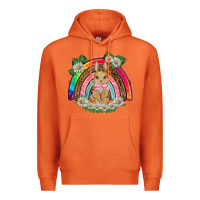 Carrot easter rabbit rainbow Premium Hoodie - BarkalooDesign