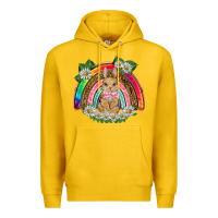 Lemon easter rabbit rainbow Premium Hoodie - BarkalooDesign