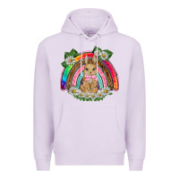 Lilac easter rabbit rainbow Premium Hoodie - BarkalooDesign