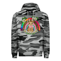 Slate Camo easter rabbit rainbow Premium Hoodie - BarkalooDesign