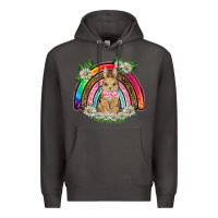 Smoke easter rabbit rainbow Premium Hoodie - BarkalooDesign