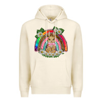 Tofu easter rabbit rainbow Premium Hoodie - BarkalooDesign