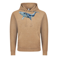 Vintage Coffee humpback whale Vintage Hoodie - BarkalooDesign