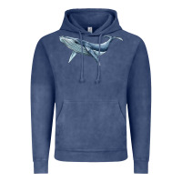 Vintage Denim humpback whale Vintage Hoodie - BarkalooDesign