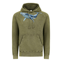 Vintage Olive humpback whale Vintage Hoodie - BarkalooDesign