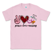Bubblegum Pink peace love nursing Classic Tee - Jasminsmagicworld