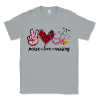 Heather Grey peace love nursing Classic Tee - Jasminsmagicworld
