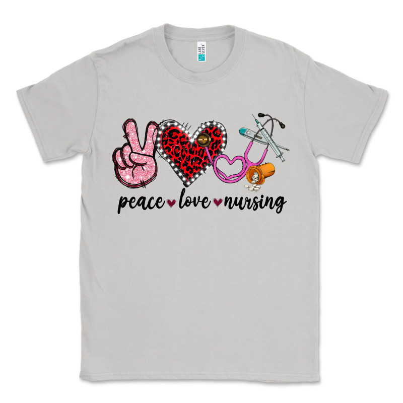 Peace Love Nursing Classic Tee by Jasminsmagicworld | Teevron