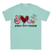 Seafoam peace love nursing Classic Tee - Jasminsmagicworld