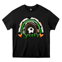 Black Soccer Rainbow Heavy Core Tee - RanaPortraitStore