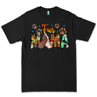 Black fur mama Premium Tee - CowhideDigitalArt