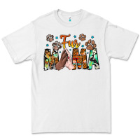 White fur mama Premium Tee - CowhideDigitalArt