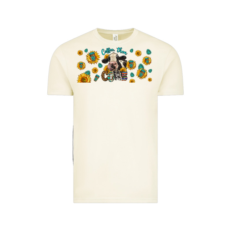 Coffee Then Cows Vintage Tee by LillyAllenDesigns | Teevron