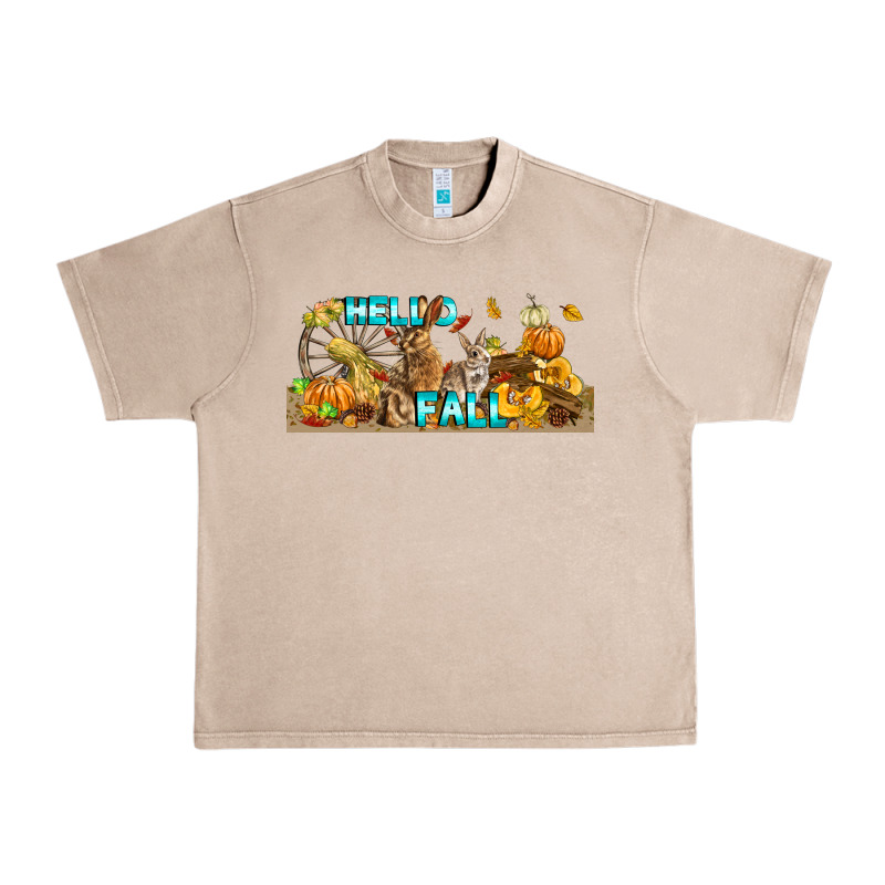Hello Fall Rabbit Urban Heavy Tee by LillyAllenDesigns | Teevron