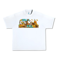 White Hello Fall Rabbit Urban Heavy Tee - LillyAllenDesigns