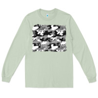 Matcha black and white camouflage background Long Sleeve Tee - Artiststas