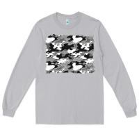 Moon Dust black and white camouflage background Long Sleeve Tee - Artiststas