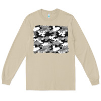 Mushroom black and white camouflage background Long Sleeve Tee - Artiststas