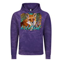 Cloud Purple wild soul fox with dream catcher Vintage Hoodie - BarkalooDesign