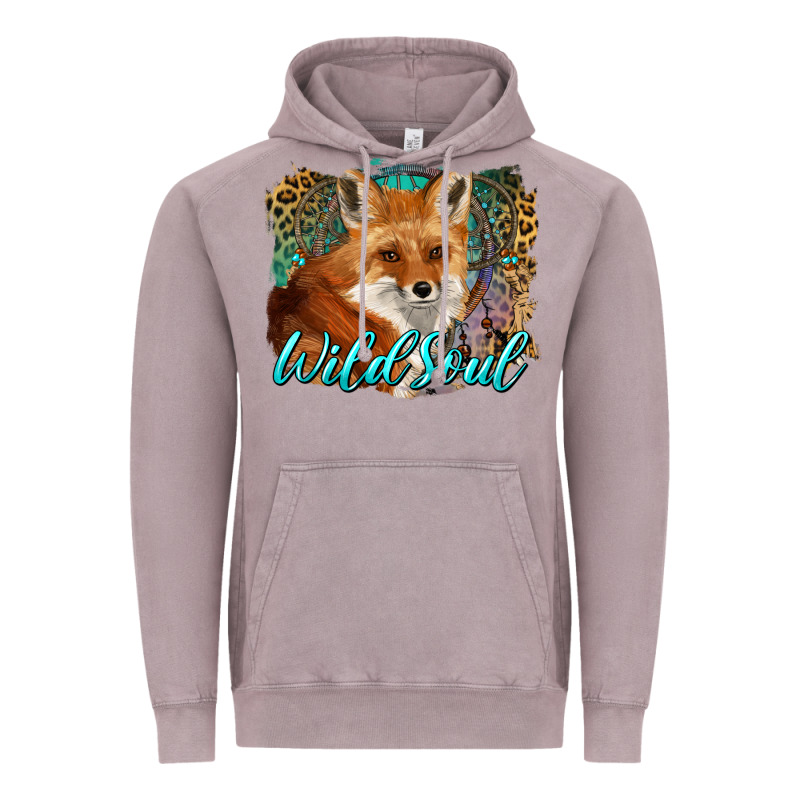 Wild Soul Fox With Dream Catcher Vintage Hoodie by BarkalooDesign | Teevron