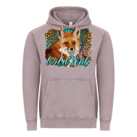 Vintage Zinc wild soul fox with dream catcher Vintage Hoodie - BarkalooDesign