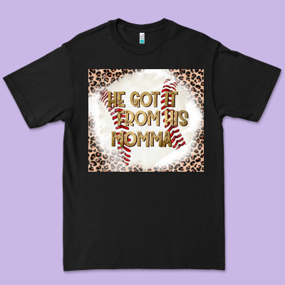He Got It From His Momma Premium Tee Designed By Cowhidedigitalart